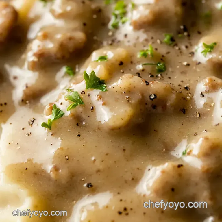 The Ultimate Biscuits and Sausage Gravy presentation