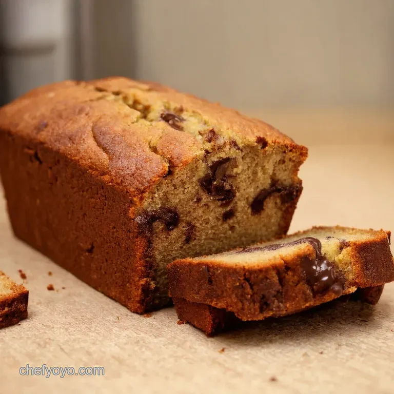 The Ultimate Brown Butter Banana Bread with Optional Chocolate Swirl presentation