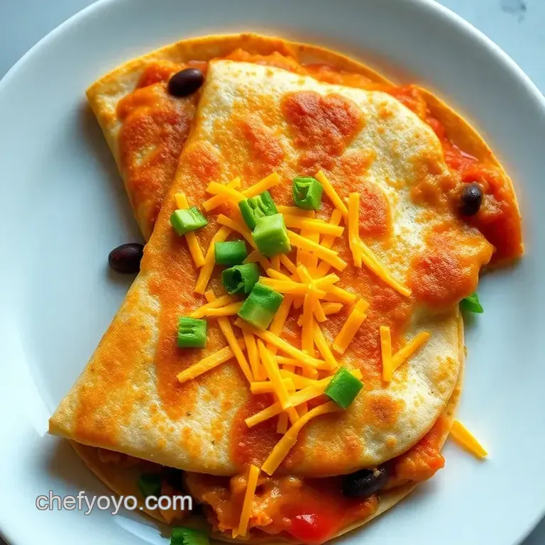 The Ultimate Cheesy Quesadilla presentation
