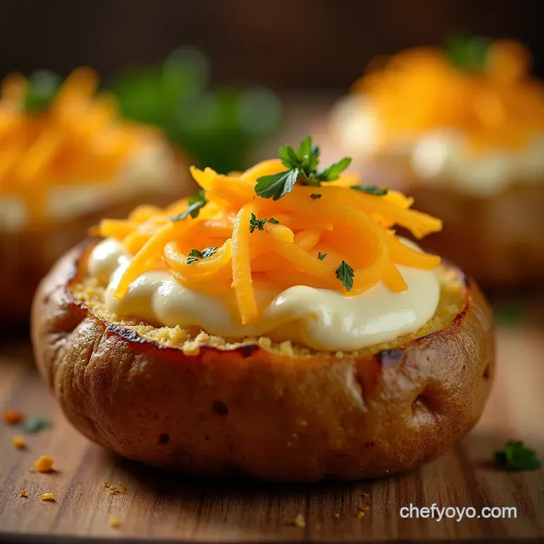 The Ultimate Cloudlight Baked Potato Skin Crisp Inside Fluffy presentation