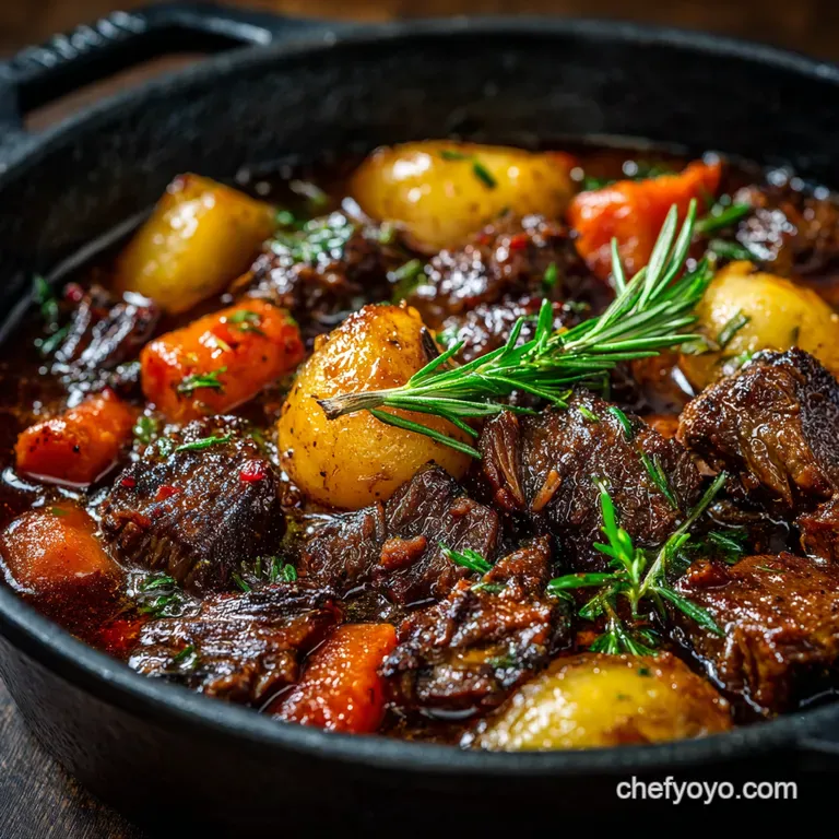 The Ultimate Comfort Rich Hearty Beef Stew presentation
