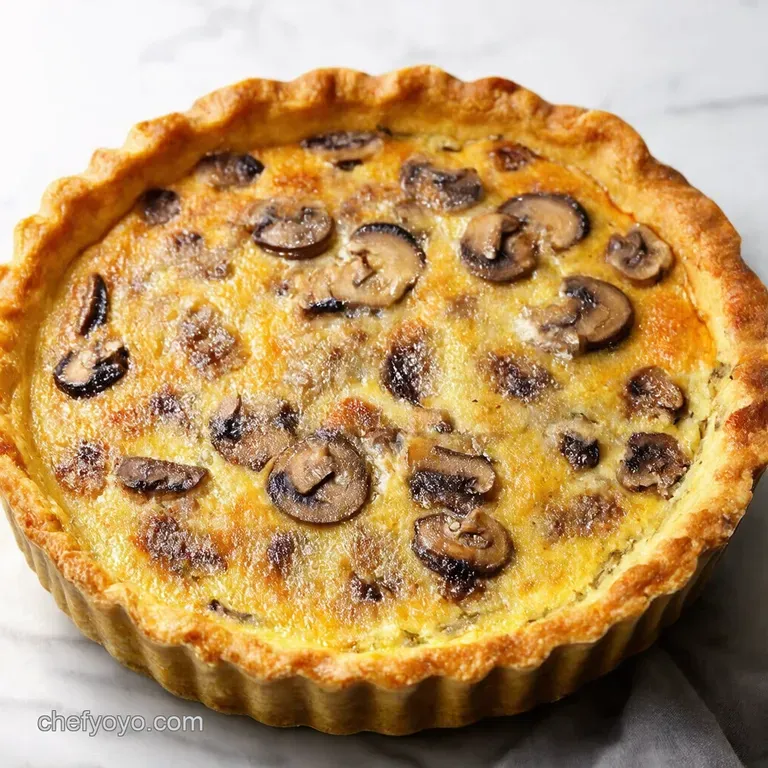 The Ultimate Creamy Mushroom Quiche