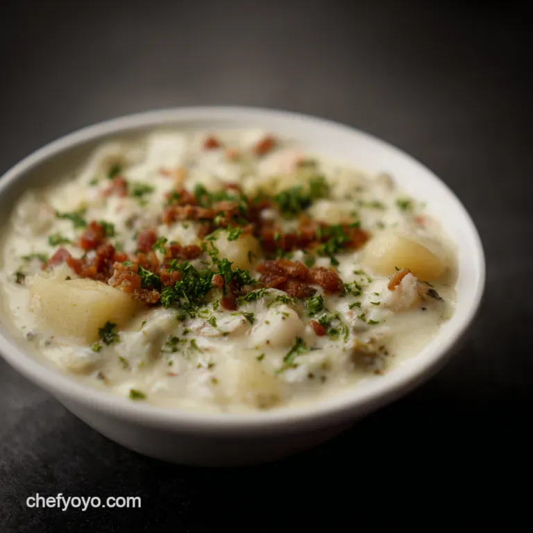 The Ultimate New England Clam Chowder: Creamy Classic Comfort presentation