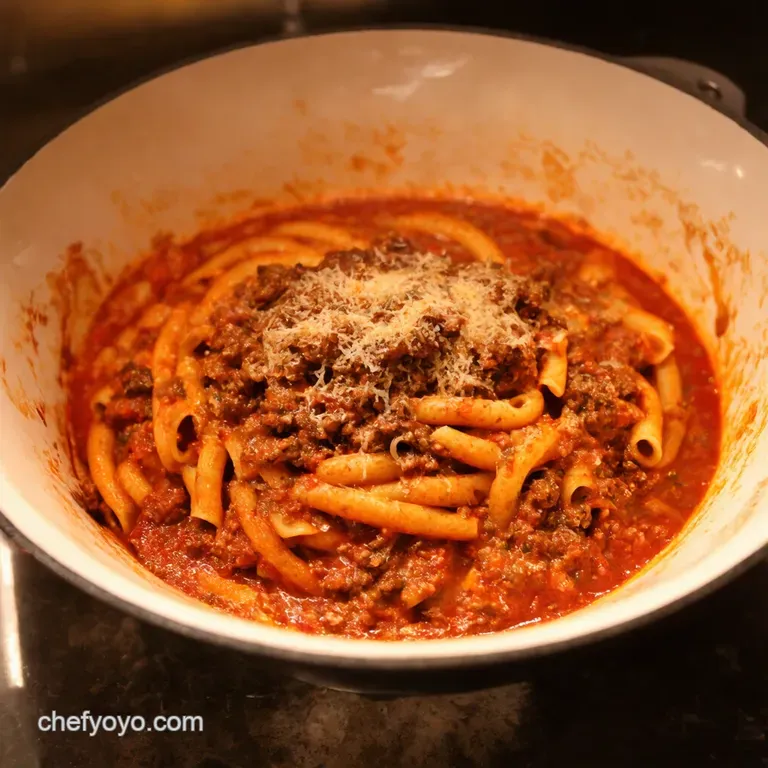 The Ultimate Slowsimmered Bolognese presentation