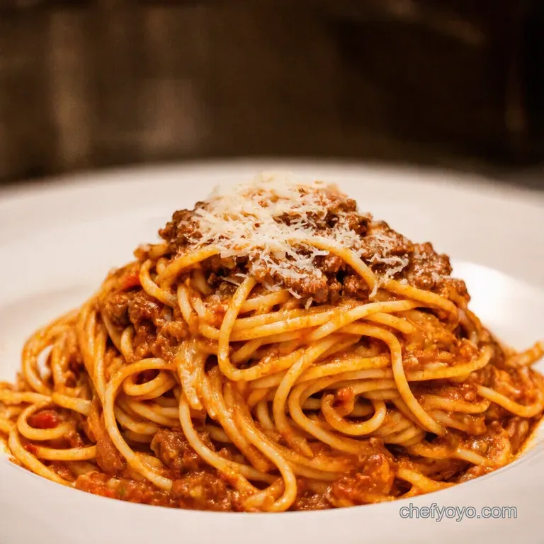 The Ultimate Weeknight Spaghetti Bolognese presentation