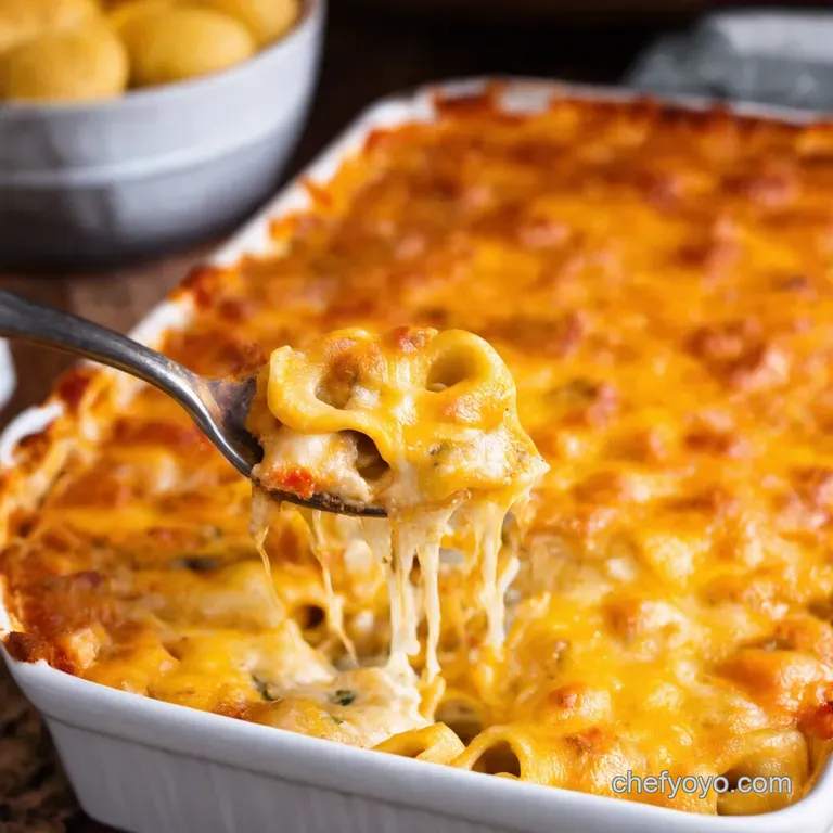 Tortellini Lasagna Bake Cheesy Italian Comfort Food presentation