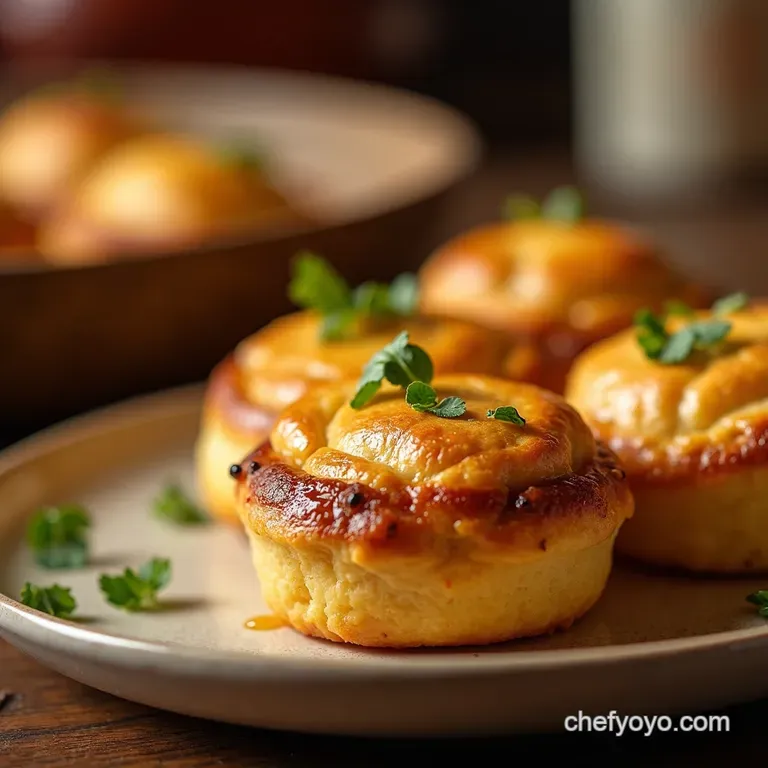 Touchdown Mini Pork Pies with Piccalilli Relish presentation