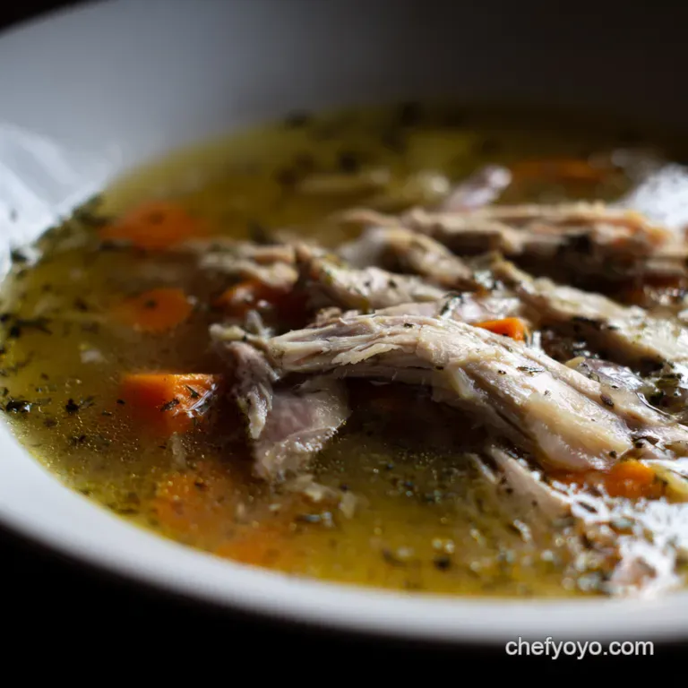Turkey Carcass Resurrection Soup presentation