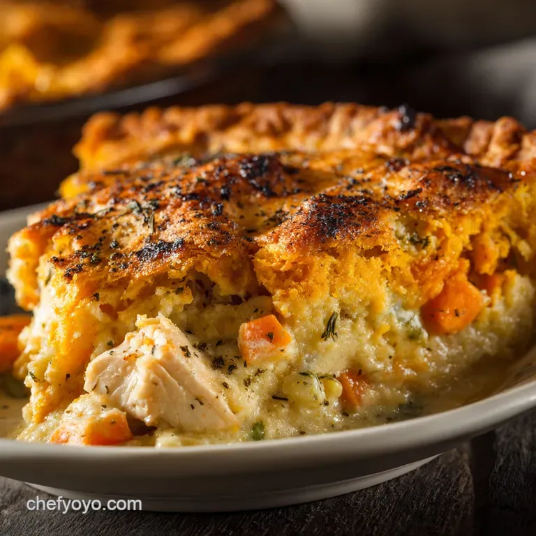 Turkey Pot Pie with Sweet Potato Crust: the Savoury Autumn Warmer. presentation