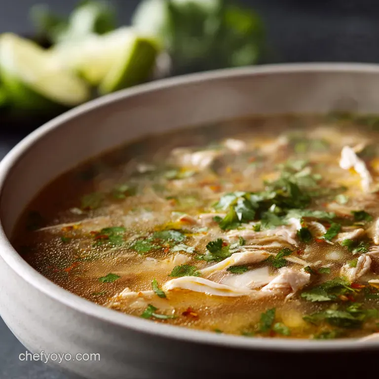 Caldo De Pollo: Ultimate Comforting Mexican Soup presentation