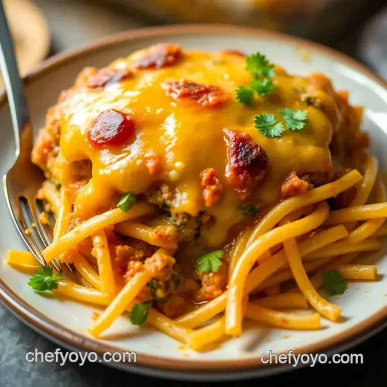 Ultimate Cheeseburger Casserole presentation