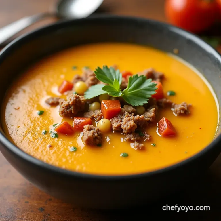 Ultimate Creamy Cheeseburger Soup