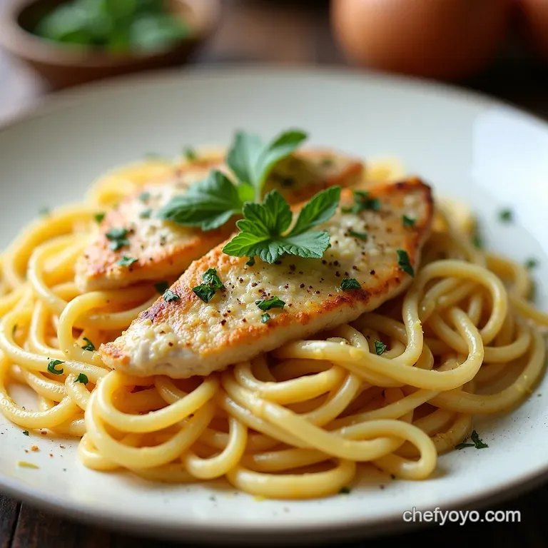 Ultimate Creamy Garlic Parmesan Chicken Fettuccine