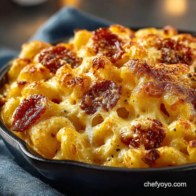 Ultimate DoubleCheese Chorizo Mac Cheese Bake