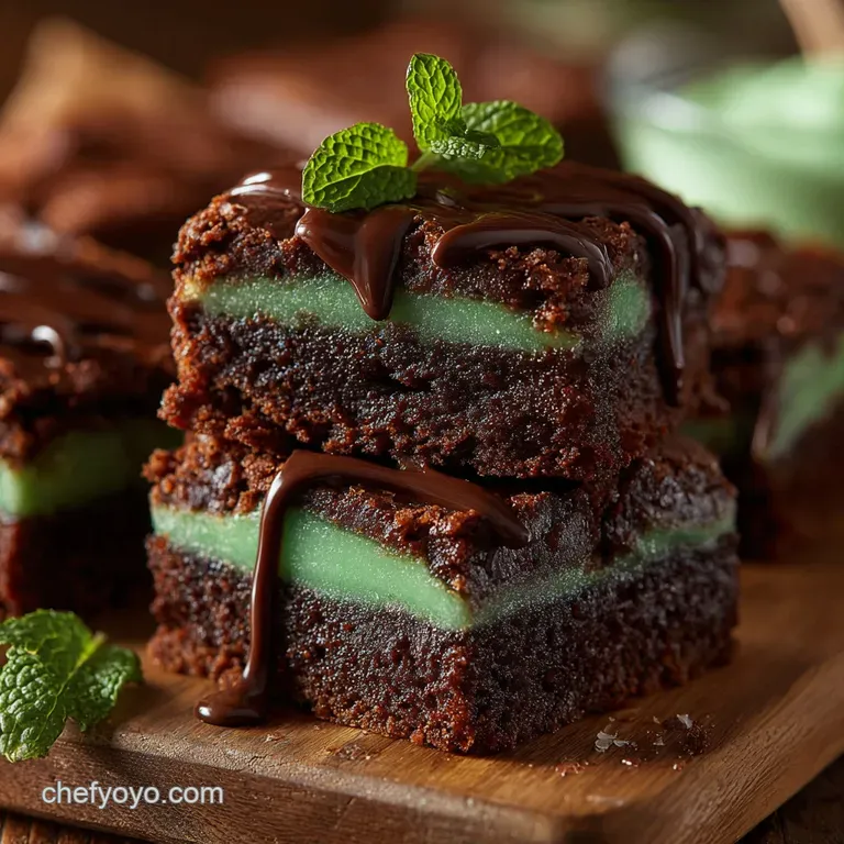 Chocolate Mint Brownies: The Ultimate Triple-Layer Fudgy Recipe