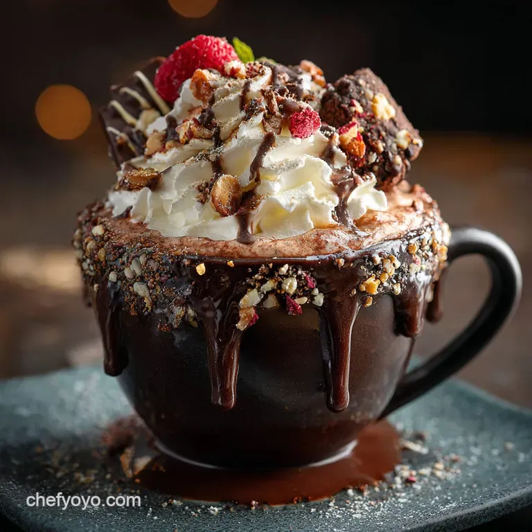 The Velvet Mug Chefs Ultimate Luxury Hot Chocolate a Proper Winter Warmer presentation