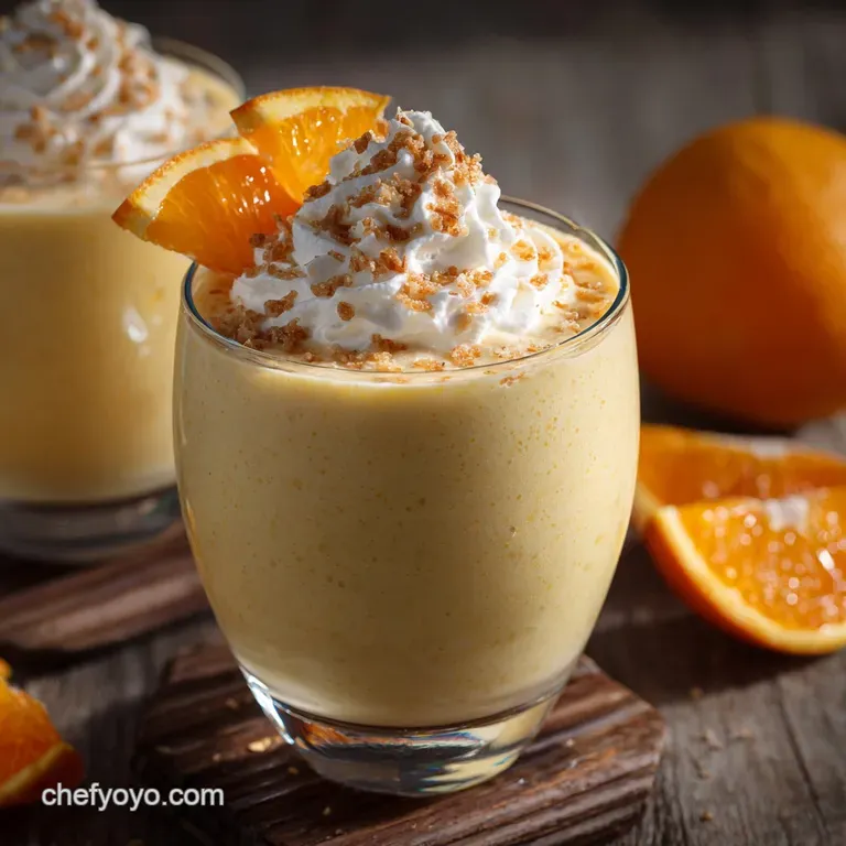 The Nostalgia Trip Ultimate Orange Creamsicle Dream Smoothie presentation