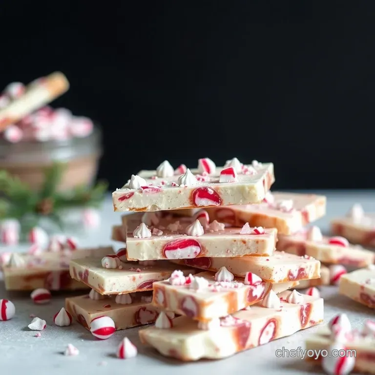 Ultimate Peppermint Bark presentation