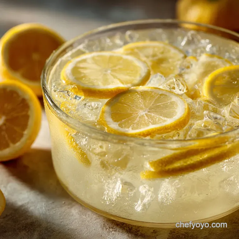 Sunshine in a Glass the Ultimate Simple Syrup Lemonade presentation