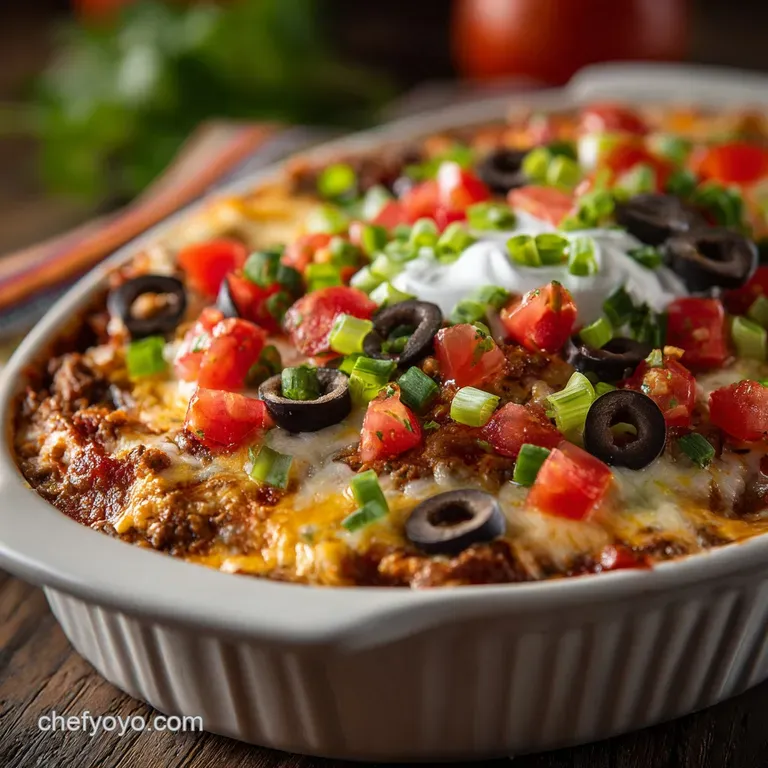 Taco Dip: The Proper Cheesy Seven-Layer Fiesta Dip