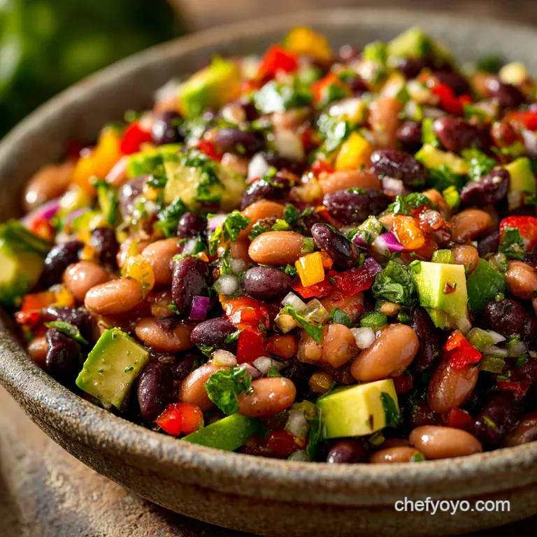 Fiesta Bean Salad: the Ultimate Zesty No-Cook Summer Crowd-Pleaser presentation