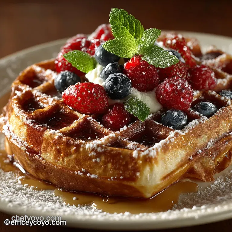 The Fluffy Crown Jewel UltraCrisp Buttermilk Waffles Whipped Egg White Method presentation