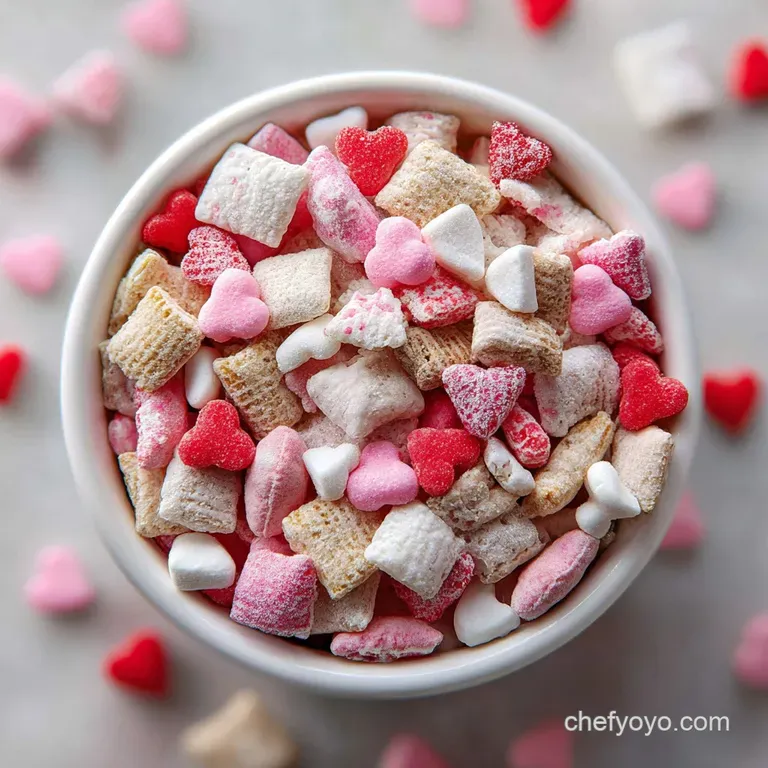 Valentine Puppy Chow Snack Mix