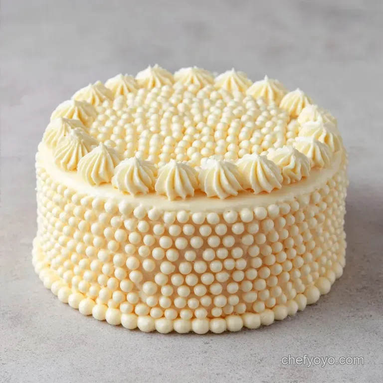 Vanilla Buttercream Dot Cake: Buttery and Sweet