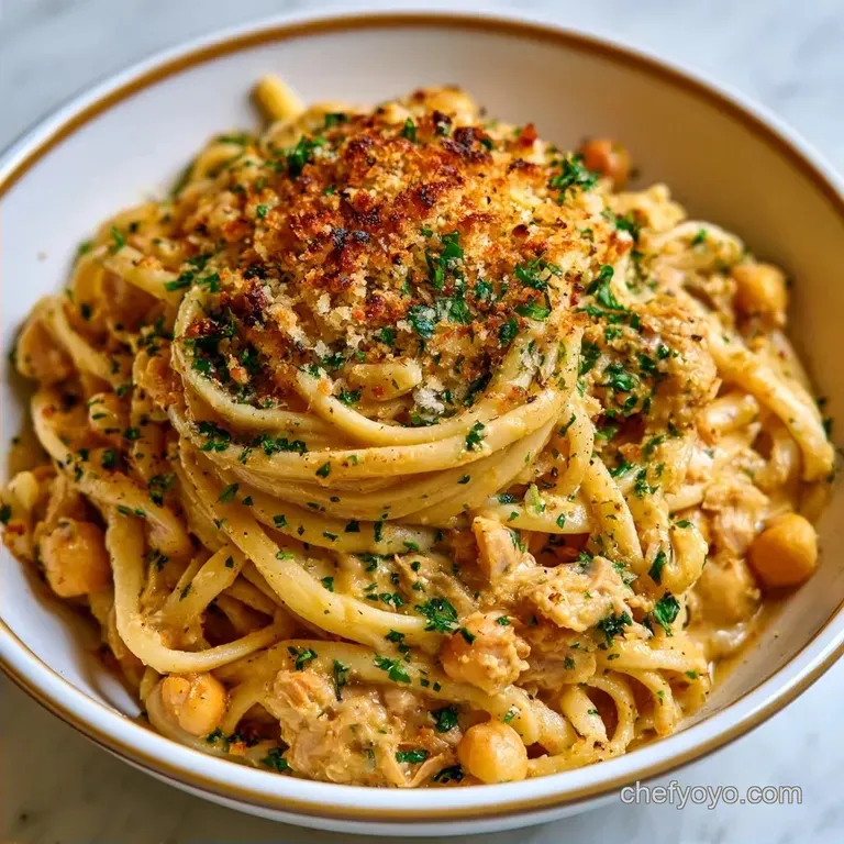 Healthy Vegan Tuna Noodle Casserole