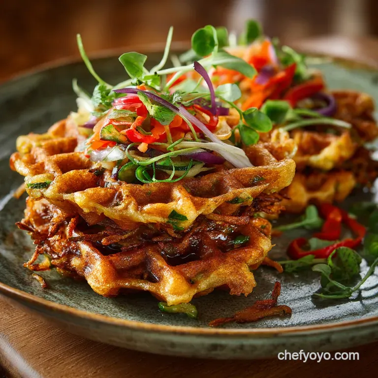 Veggie Latkes Waffle Iron Crispy NoFuss Vegetable Latkes for Brunch