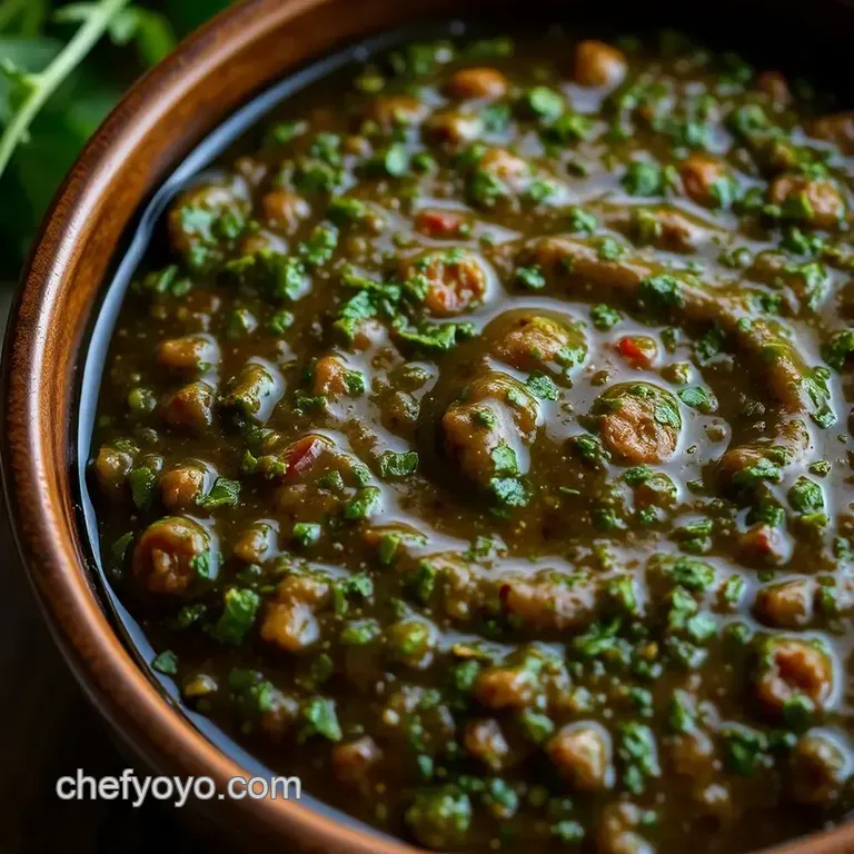 Vibrant Chimichurri Sauce: a Taste of Argentina presentation