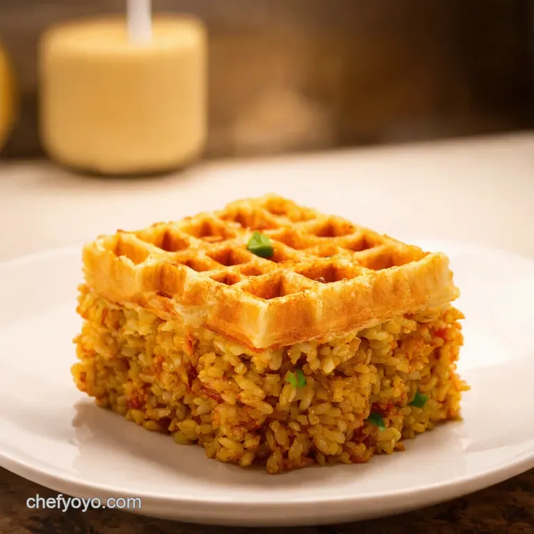 Waffled Fried Rice Level Up Your Leftovers presentation