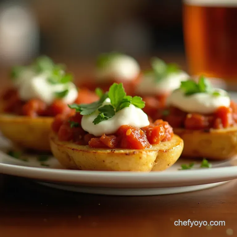 Yorkshire Loaded Potato Skins presentation