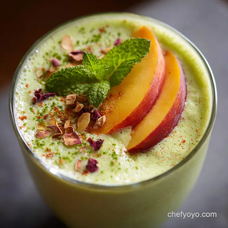 The Zen Garden Peach Green Tea Smoothie An Antioxidant Kickstart