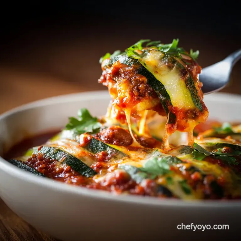 Zucchini Lasagna: the Mediterranean Rhapsody (Low-Carb Zero-Noodle) presentation