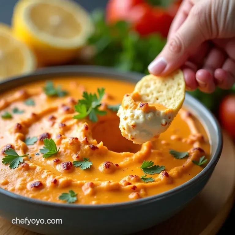 The Zesty Kitchen Sink Buffalo Cottage Cheese Dip