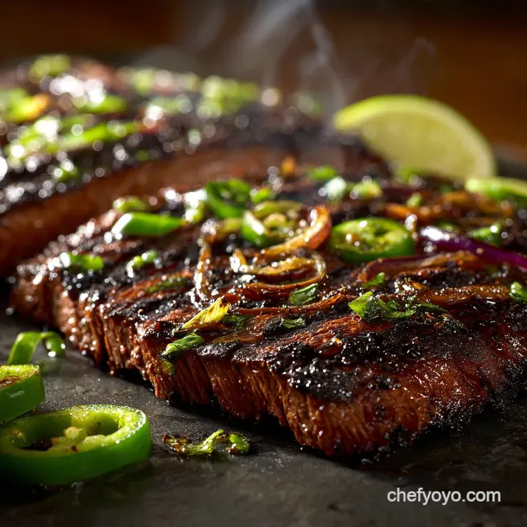 Chefs Zesty Carne Asada Marinade the Flavour Factory for Your Bbq presentation