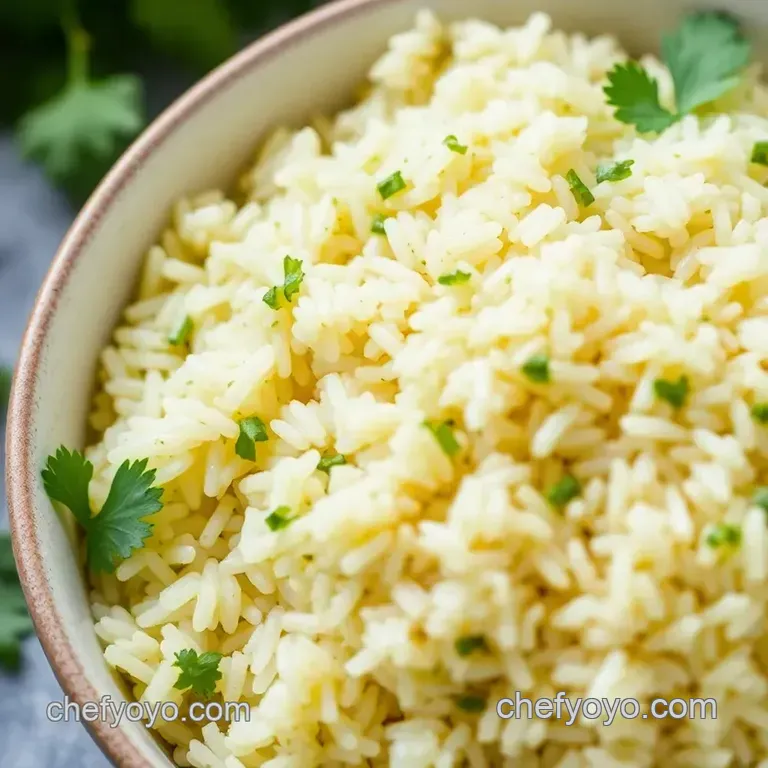 Zesty Cilantro Lime Rice: Sunshine in a Bowl presentation