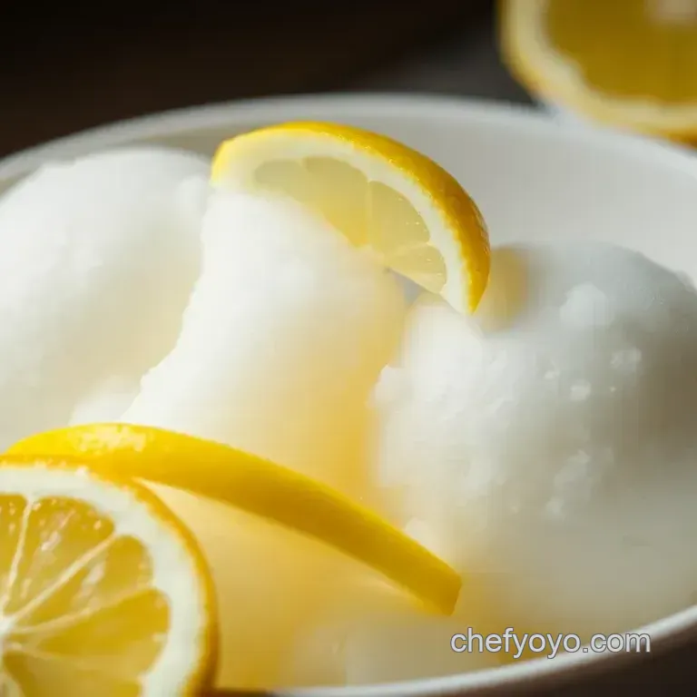Zesty Classic Lemon Sorbet: Refreshingly Tangy and Easy to Make