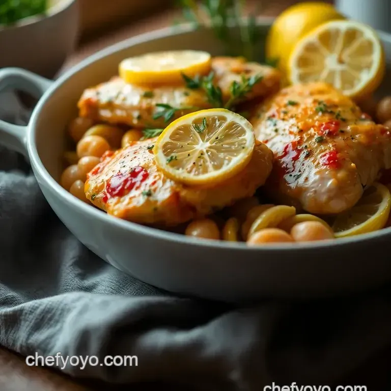 Zesty Lemon Chicken Delight presentation