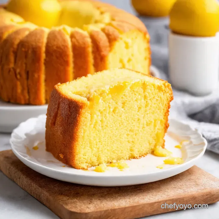 Zesty Lemon Drizzle Cake Sunshine on a Plate