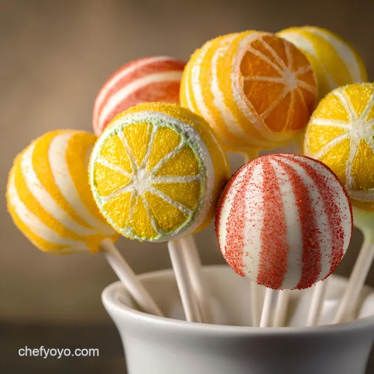 Lucky Lollipops: Zesty Lemon Cake Pop Treat presentation