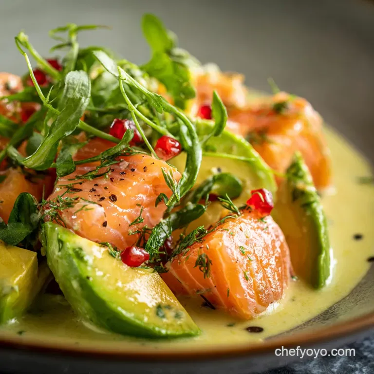 Salmon Avocado Salad the Ultimate Zesty Recipe for a Quick Healthy Lunch presentation