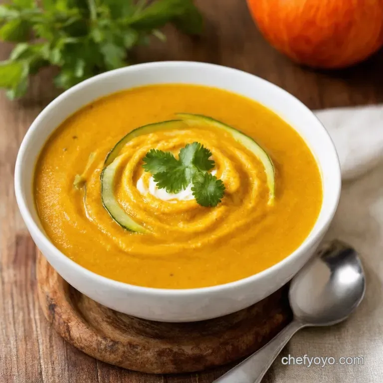 Zesty Zucchini Zing a Spicy Soup for All Seasons presentation